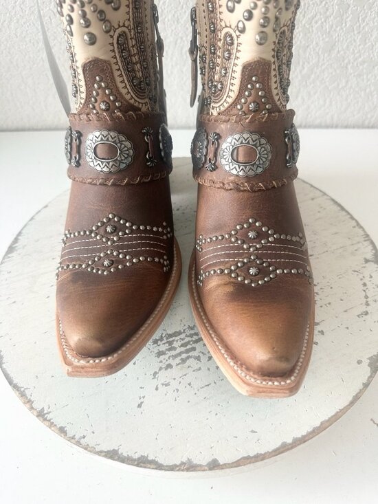 LB0248A LANE SECRET JOURNEY MIDI DESERT CLAY 10 Lane SECRET JOURNEY Midi Cowboy Boots Desert Clay Western Cowgirl Boots 8.5